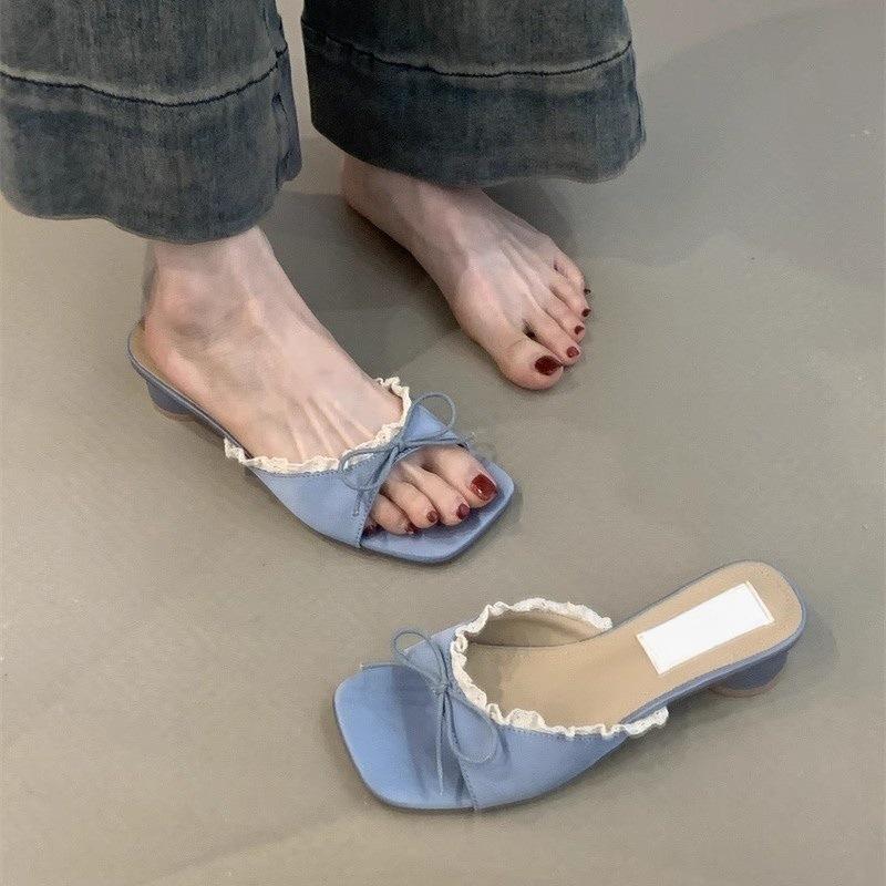 Gentle fairy cool slippers sweet elegant lace bow silk open-toed sandals 35 синий
Gentle fairy cool slippers sweet elegant lace bow silk open-toed sandals 35 синий