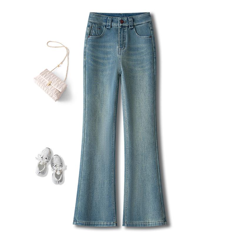 Women s Light Blue Micro-Flare High-Waisted Slim Jeans, Autumn/Winter 2025, Petite & Plus Velvet Bell-Bottoms 2XL/30 recommended for 125-135 jin
Women s Light Blue Micro-Flare High-Waisted Slim Jeans, Autumn/Winter 2025, Petite & Plus Velvet Bell-Bottoms 2XL/30 recommended for 125-135 jin
