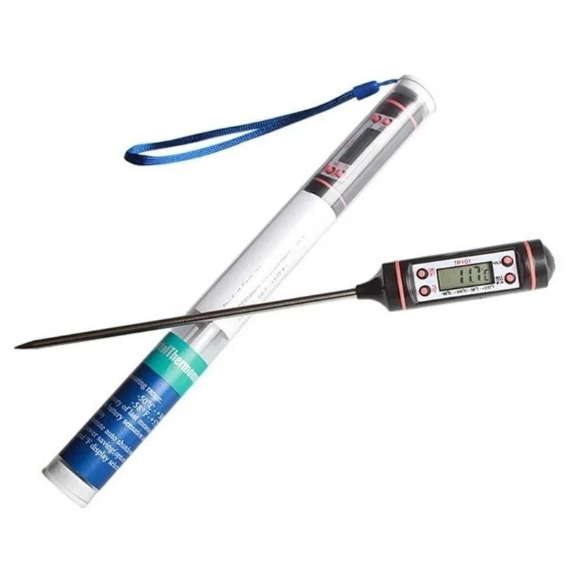 Digital Meat Thermometer Kitchen Food Baking BBQ Meat Water Oil Stainless Steel Probe Food Oven Temperaure Detector for Kitchen
Digital Meat Thermometer Kitchen Food Baking BBQ Meat Water Oil Stainless Steel Probe Food Oven Temperaure Detector for Kitchen