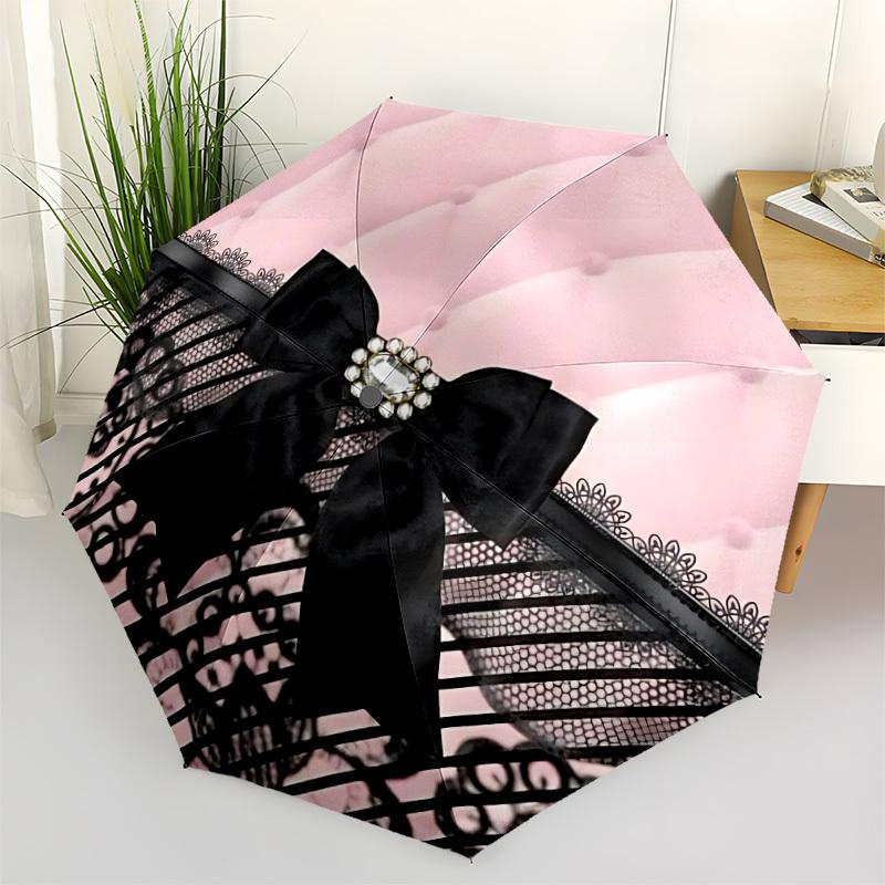 1pc Lace Bow Automatic Folding Umbrella, 8-Rib Iron Frame, Casual Outdoor Accessory for Birthday Festival Gifts yy251128170
1pc Lace Bow Automatic Folding Umbrella, 8-Rib Iron Frame, Casual Outdoor Accessory for Birthday Festival Gifts yy251128170
