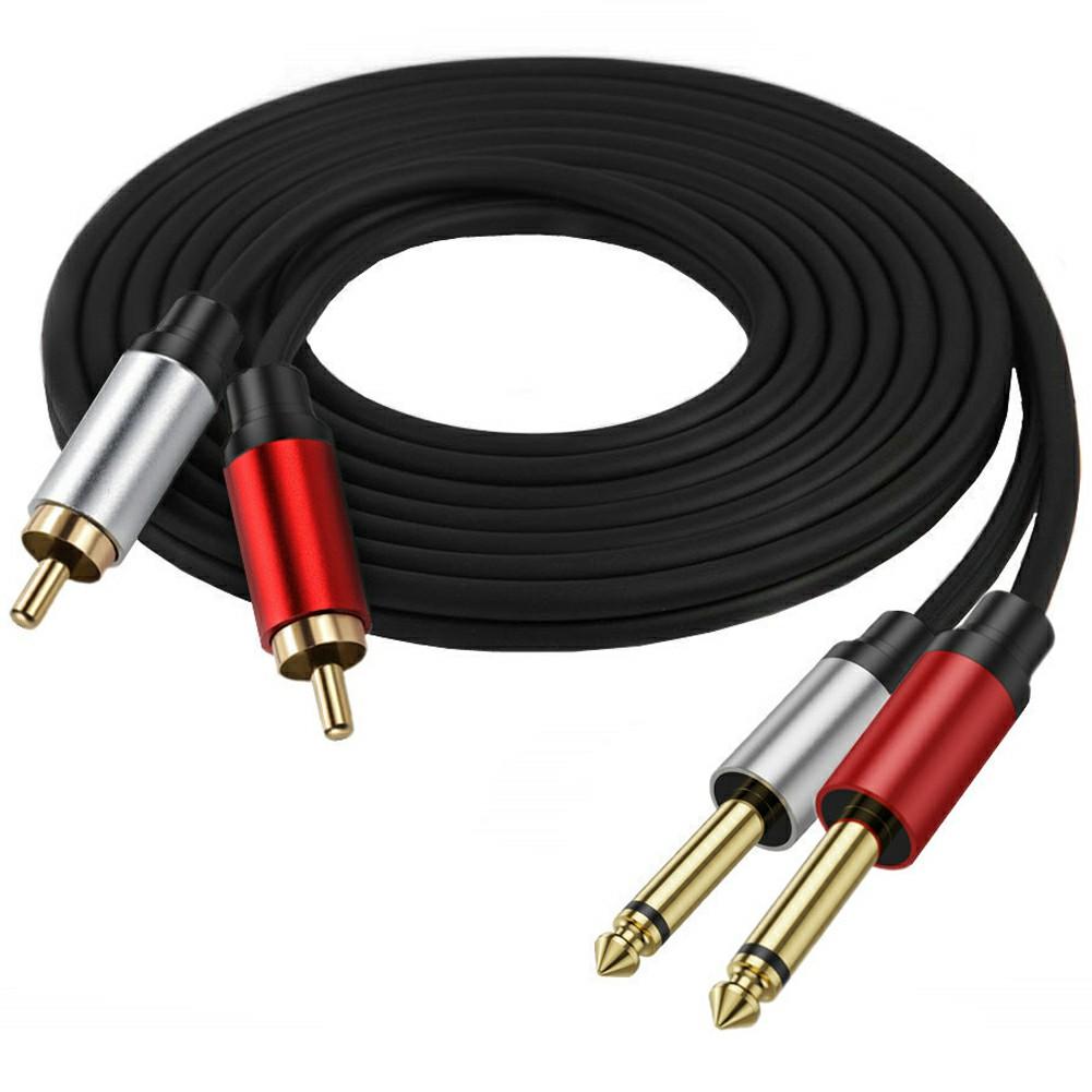 0.3m Dual 1/4 inch TS to Dual RCA Stereo Audio Cable 2x 6.35mm TS to RCA Male Adapter Wire A
0.3m Dual 1/4 inch TS to Dual RCA Stereo Audio Cable 2x 6.35mm TS to RCA Male Adapter Wire A