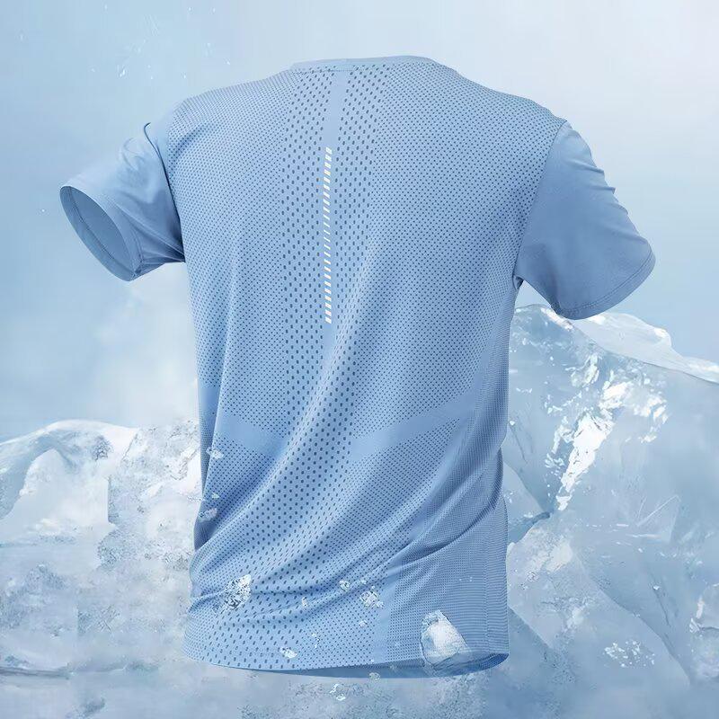 Ice Silk Quick-Dry Men s Short Sleeve Sports T-Shirt Medium синій
Ice Silk Quick-Dry Men s Short Sleeve Sports T-Shirt Medium синій