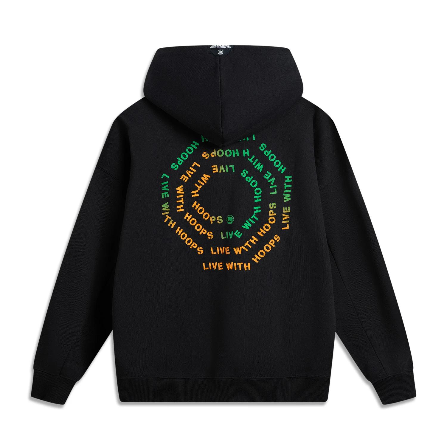 Li Ning Basketball Series Bad Five Letter Hooded Comfortable Breathable Versatile Loose Sports Sweatshirt Men sweatshirt Black AWDUB89-1
Li Ning Basketball Series Bad Five Letter Hooded Comfortable Breathable Versatile Loose Sports Sweatshirt Men sweatshirt Black AWDUB89-1