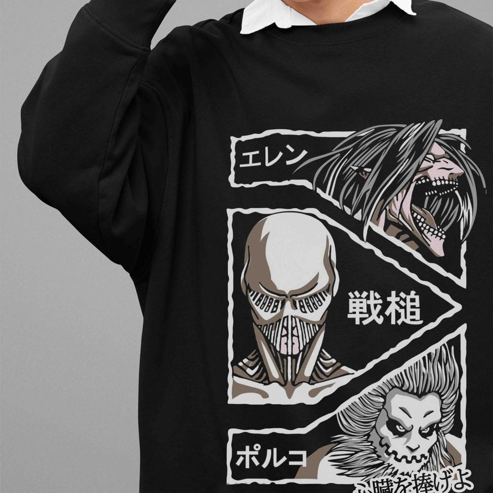 Attack On Titan Sweatshirt Warhammer Jaw Sweater Eren AOT Levi Unisex Pullover S
Attack On Titan Sweatshirt Warhammer Jaw Sweater Eren AOT Levi Unisex Pullover S