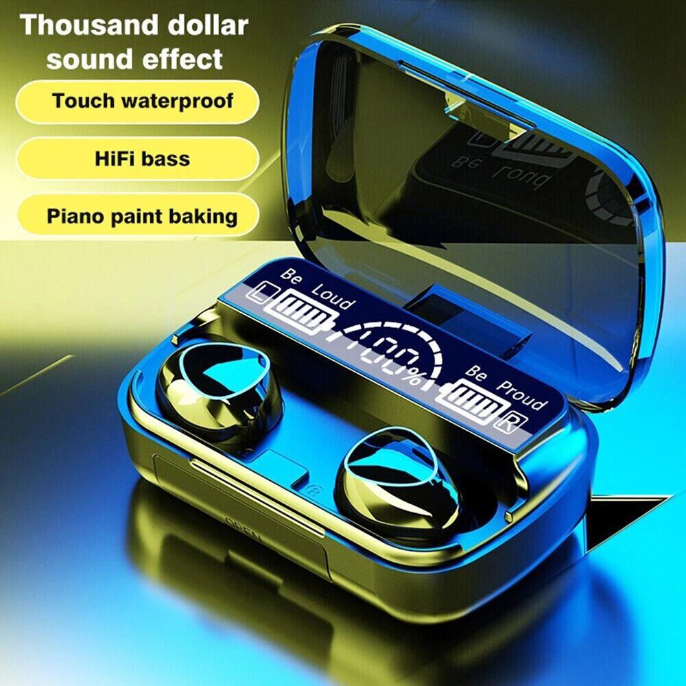 TWS Wireless Bluetooth 5.1 Headset CVC8.0 Noise Reduction LED Display HiFi Stereo Earbuds With Mic Waterproof Sport Earphones For All Cell Phones
TWS Wireless Bluetooth 5.1 Headset CVC8.0 Noise Reduction LED Display HiFi Stereo Earbuds With Mic Waterproof Sport Earphones For All Cell Phones