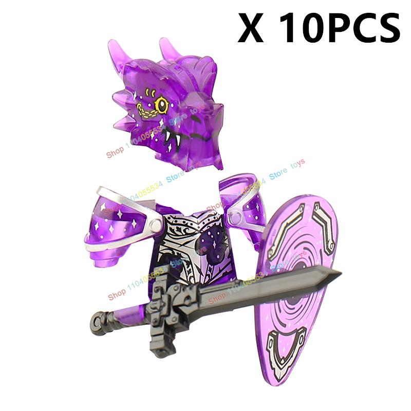 QQ04-13 MOC Прозрачный фиолетовый звездный свет Средневековые рыцари-нежить Драконы Строительные блоки фигурки Модели для детей Игрушки Подарок
QQ04-13 MOC Прозрачный фиолетовый звездный свет Средневековые рыцари-нежить Драконы Строительные блоки фигурки Модели для детей Игрушки Подарок