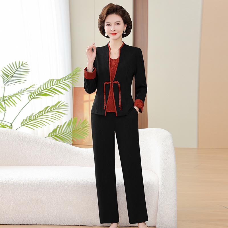 2026 Spring Suit: Stylish Two-Piece Top Set for Middle-Aged and Elderly Women 5XL вина червоного кольору
2026 Spring Suit: Stylish Two-Piece Top Set for Middle-Aged and Elderly Women 5XL вина червоного кольору