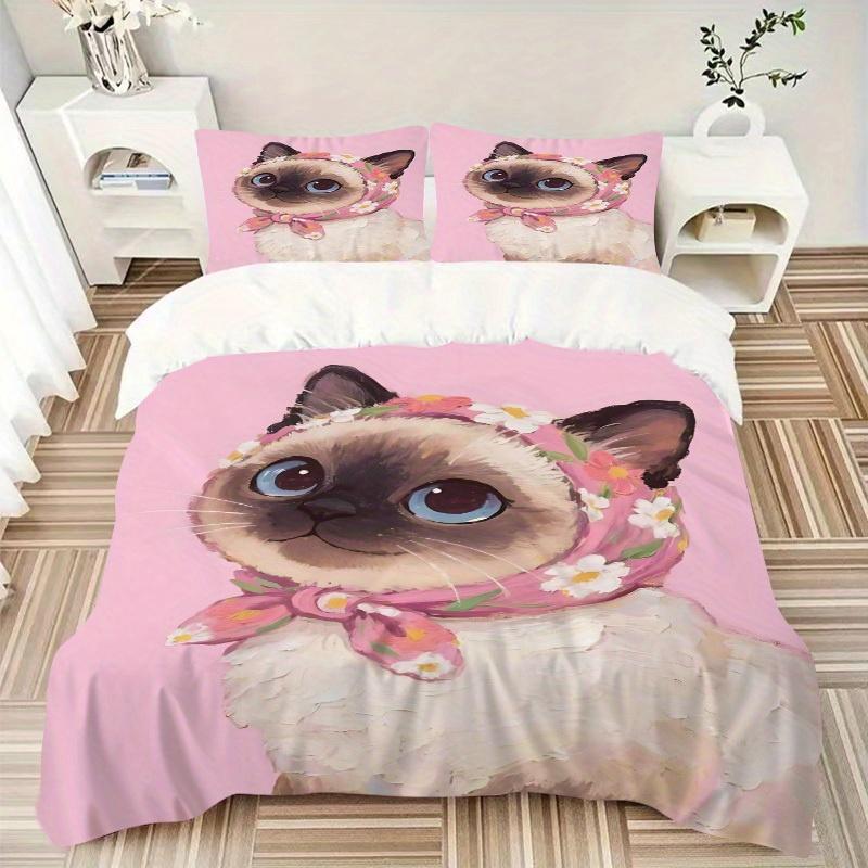3pcs Flower Cat Bedding Set Down Comforter Cover and Pillowcases, Suitable for All Seasons(No Insert)-0729012 135x200cm
3pcs Flower Cat Bedding Set Down Comforter Cover and Pillowcases, Suitable for All Seasons(No Insert)-0729012 135x200cm