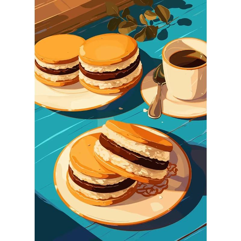 Modern Delicious Dessert Posters Donuts Coffee Still Life Blueberry Pie Prints Canvas Wall Art Pictures Home Living Room Decor 21X30CMNo Framed
Modern Delicious Dessert Posters Donuts Coffee Still Life Blueberry Pie Prints Canvas Wall Art Pictures Home Living Room Decor 21X30CMNo Framed