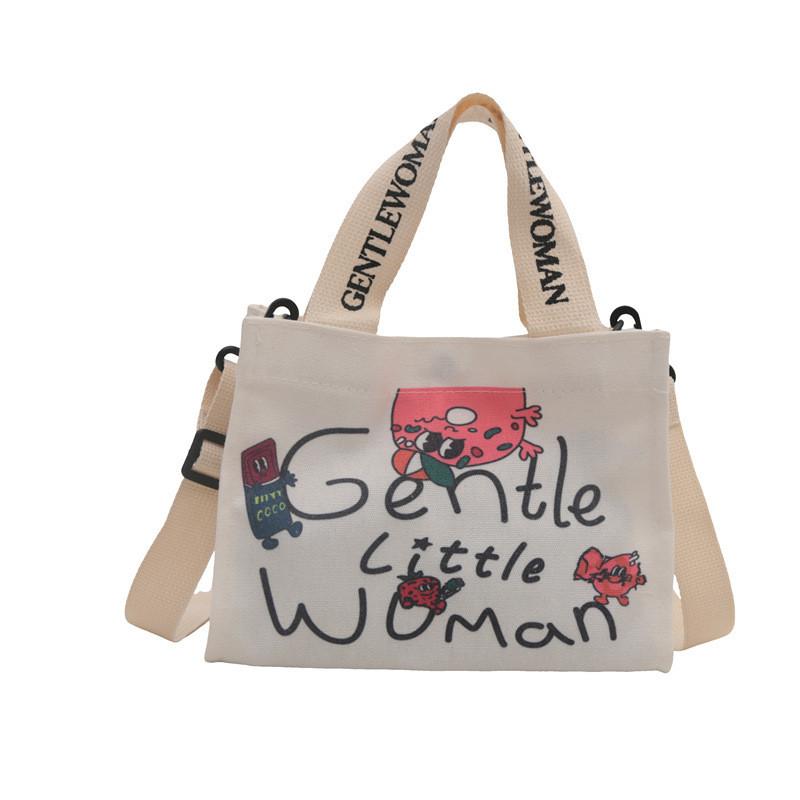 Trendy Urban Minimalist Canvas Shoulder Bag With Floral And Letter Design Letter
Trendy Urban Minimalist Canvas Shoulder Bag With Floral And Letter Design Letter