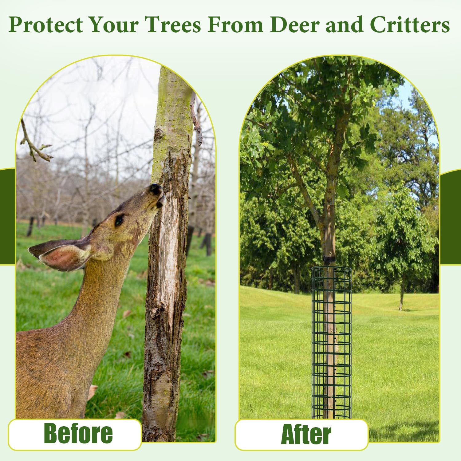 Trunk Protector, Metal Mesh Tree Bark Protector 5 H with Zip Ties & Stakes, Expandable Tree United States
Trunk Protector, Metal Mesh Tree Bark Protector 5 H with Zip Ties & Stakes, Expandable Tree United States