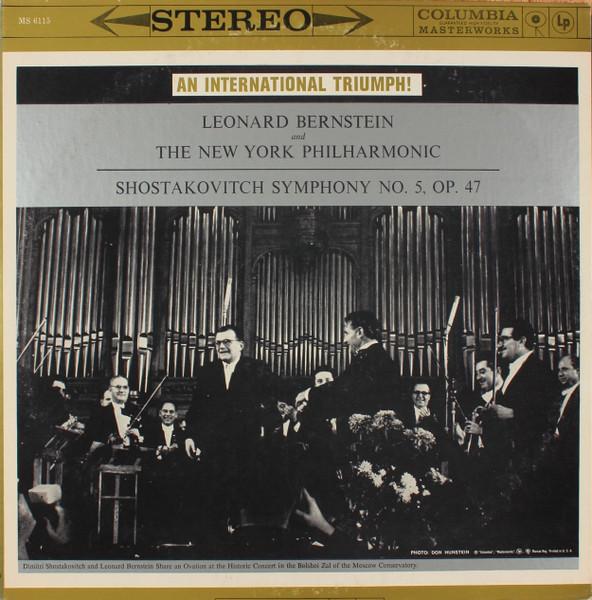 LP Record LEONARD BERNSTEIN NEW YORK PHILHAR Shostakovitch Symphony No. 5 MS6115 COLUMBIA MASTE US Classical Used
LP Record LEONARD BERNSTEIN NEW YORK PHILHAR Shostakovitch Symphony No. 5 MS6115 COLUMBIA MASTE US Classical Used