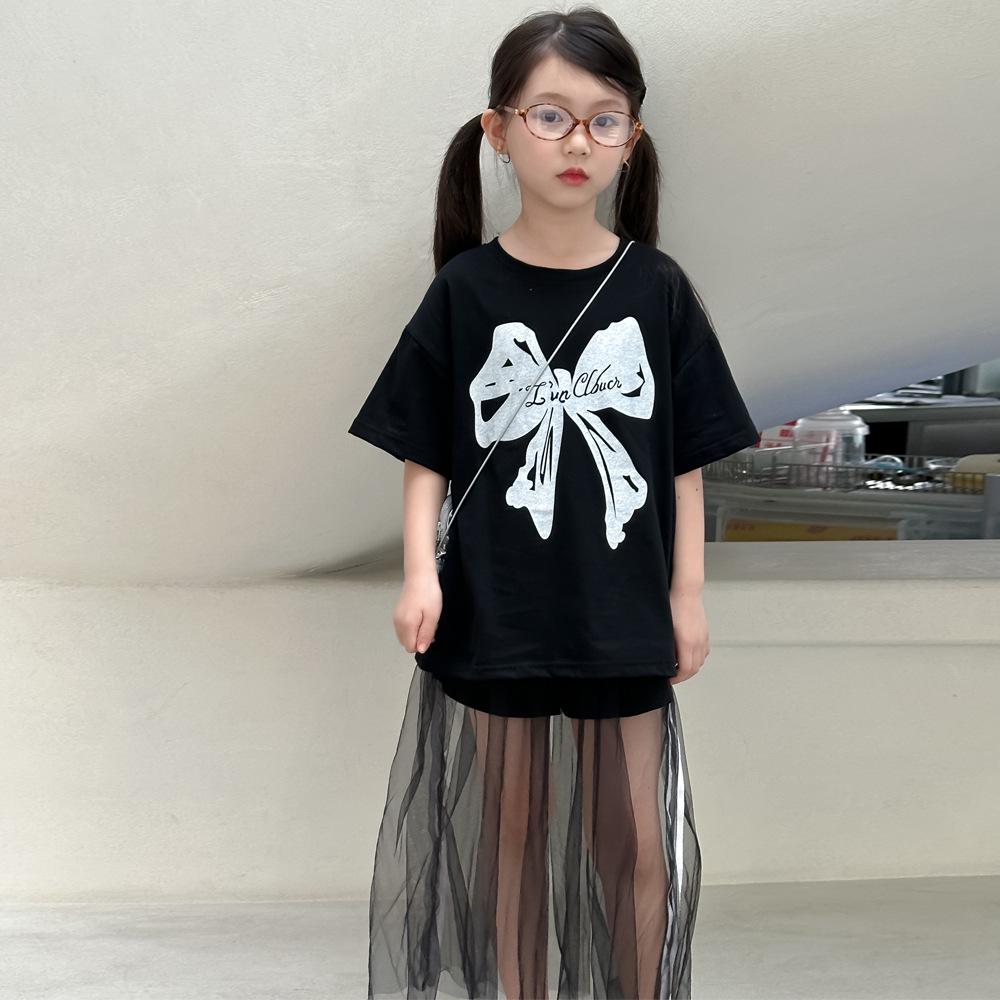Girls Bow Print T-Shirt & Tulle Skirt Set - Summer 2025 Korean Style Two-Piece Outfit 100 cm
Girls Bow Print T-Shirt & Tulle Skirt Set - Summer 2025 Korean Style Two-Piece Outfit 100 cm