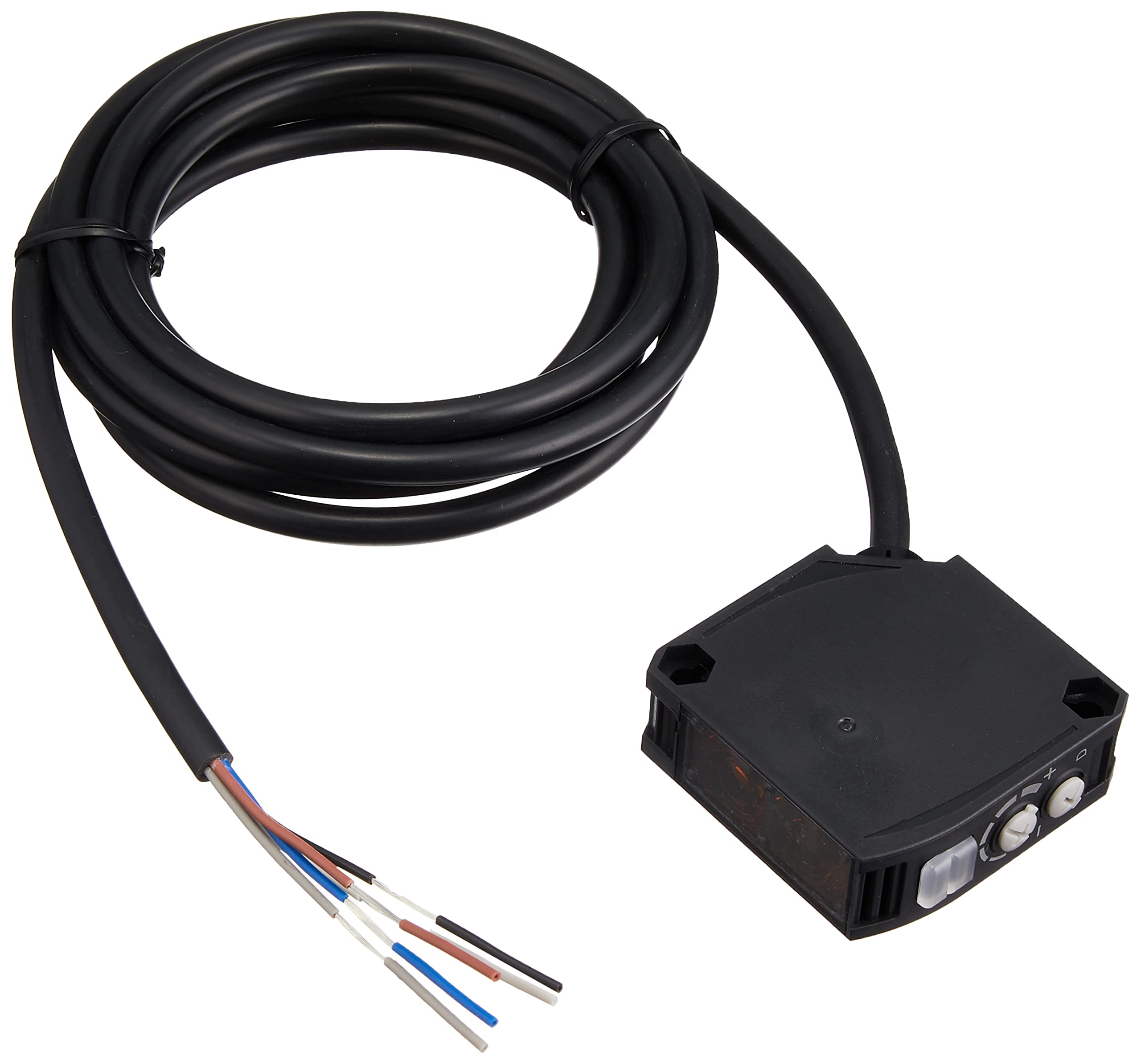 OMRON MSR Photoelectric Sensor, Retro-Reflective Type, Free Power Supply (24-240V DC/24-240V AC), 6m Sensing Distance, Relay Output (E3JK-RR12-C 2M)
OMRON MSR Photoelectric Sensor, Retro-Reflective Type, Free Power Supply (24-240V DC/24-240V AC), 6m Sensing Distance, Relay Output (E3JK-RR12-C 2M)