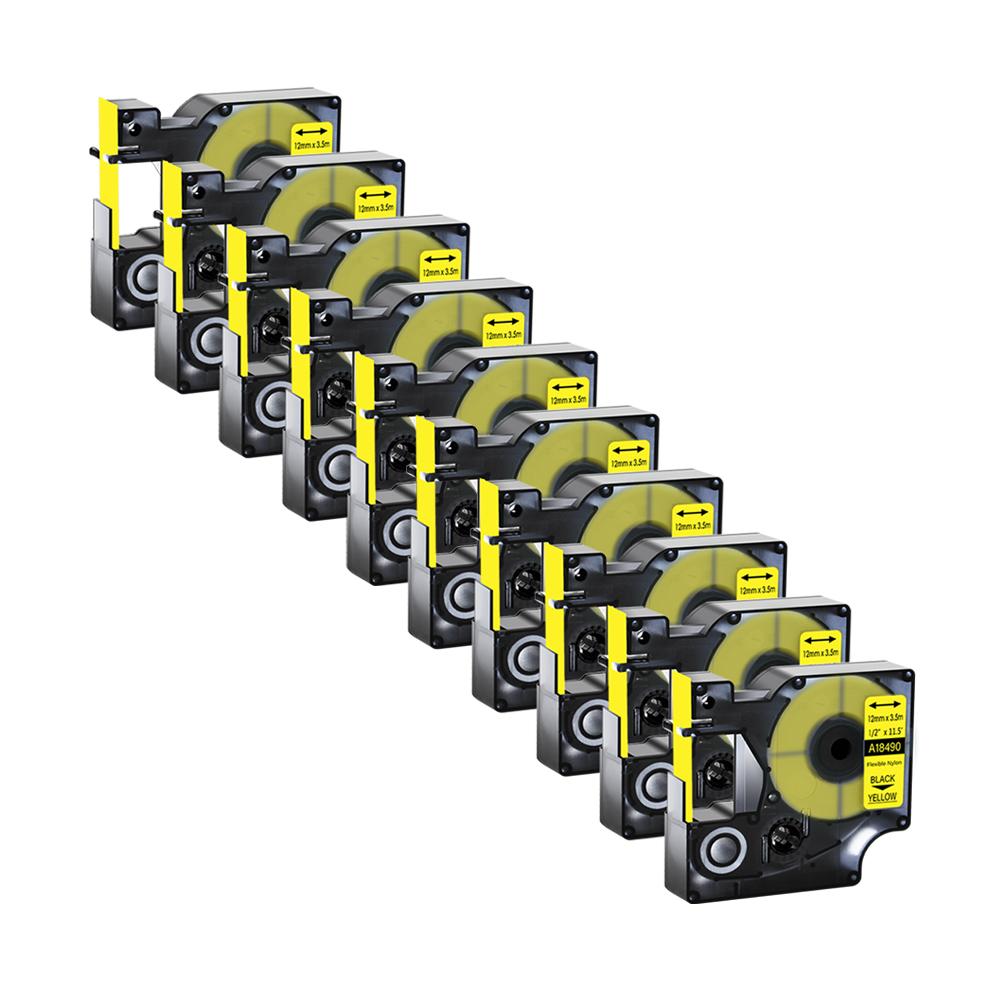 10PK Dymo Flexible Nylon Label Tapes Compatible for 18488 18489 18490 18491 Ribbon for Dymo Rhino 5200 4200 6000 Label Maker
10PK Dymo Flexible Nylon Label Tapes Compatible for 18488 18489 18490 18491 Ribbon for Dymo Rhino 5200 4200 6000 Label Maker