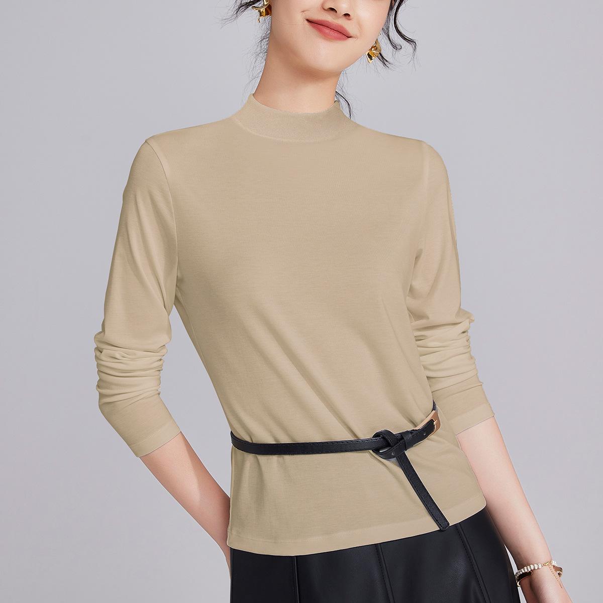 Semi-turtleneck Tencel wool long-sleeved women s early autumn slim-fit top new autumn inner bottoming shirt autumn XXXL
Semi-turtleneck Tencel wool long-sleeved women s early autumn slim-fit top new autumn inner bottoming shirt autumn XXXL