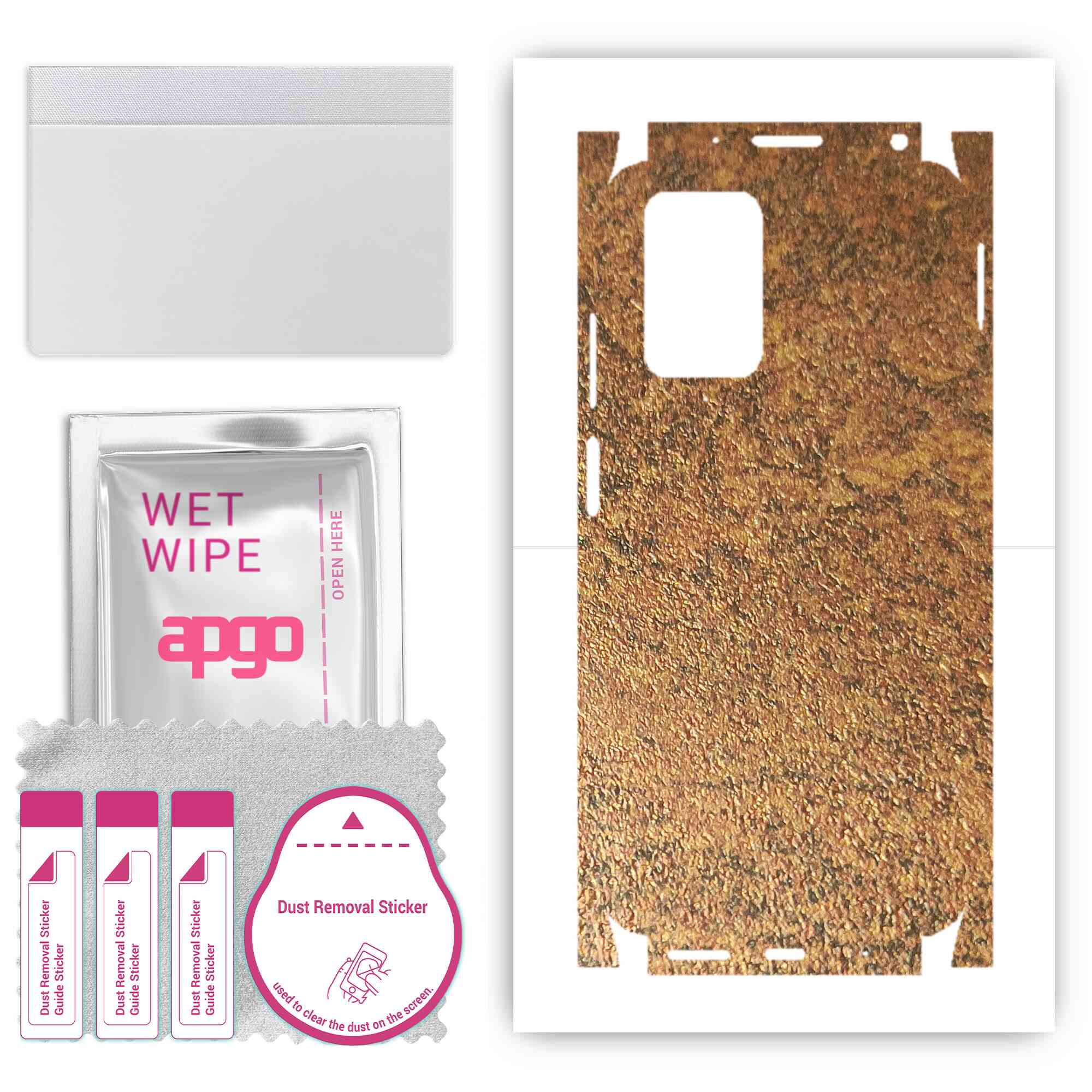 apgo Protective Skin Sticker for the back+sides compatible with Xiaomi Redmi Note 11 4G, Full Wrap Film, Foil, Vinyl - Pattern Rusty Copper
apgo Protective Skin Sticker for the back+sides compatible with Xiaomi Redmi Note 11 4G, Full Wrap Film, Foil, Vinyl - Pattern Rusty Copper