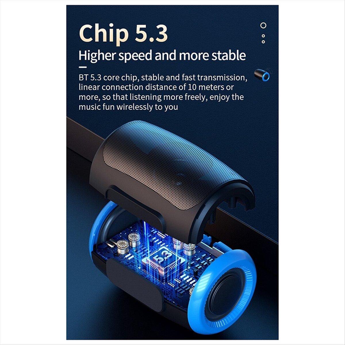 Portable Speaker Wireless Bluetooth Speakers with 5.3 Stereo FM/SD/USB Disk/Aux Modes Waterproof for Outdoor Hifi Sound China Mainland
Portable Speaker Wireless Bluetooth Speakers with 5.3 Stereo FM/SD/USB Disk/Aux Modes Waterproof for Outdoor Hifi Sound China Mainland