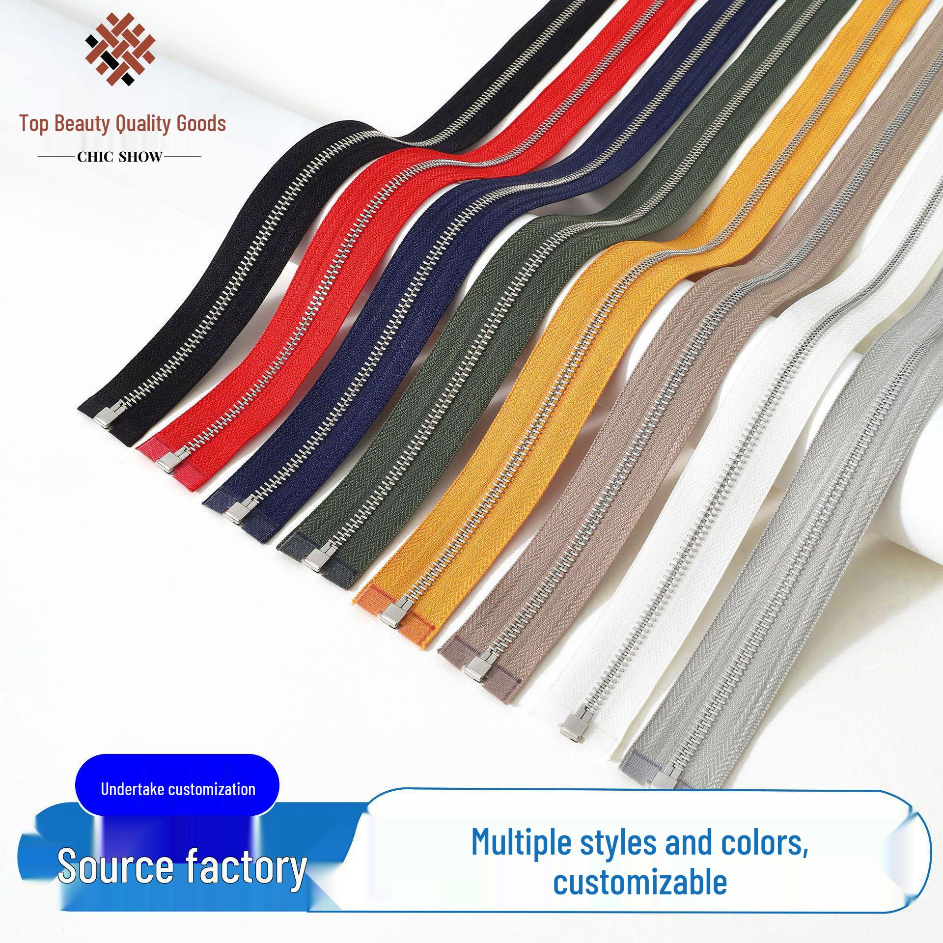 Customized No. 3, #5, #8 Metal Zipper Pullers for Bags and Colored Luggage Zippers
Customized No. 3, #5, #8 Metal Zipper Pullers for Bags and Colored Luggage Zippers
