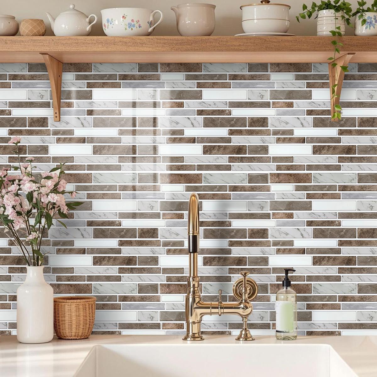 Kitchen Sticker Waterproof And Oil-Proof 3D Simulation Crystal Splicing Anti-Tile Wall Sticker Renovation Sticker Beautification Explosion 12x25cm*25PCS
Kitchen Sticker Waterproof And Oil-Proof 3D Simulation Crystal Splicing Anti-Tile Wall Sticker Renovation Sticker Beautification Explosion 12x25cm*25PCS