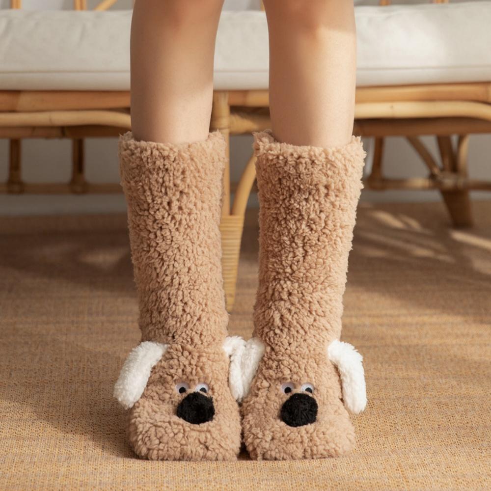Thick Plush Fleece Thermal Sleep Socks Non Slip Bottom Cozy Indoor House Socks for Women Winter Warm Floor Grip Socks One Size кофейный
Thick Plush Fleece Thermal Sleep Socks Non Slip Bottom Cozy Indoor House Socks for Women Winter Warm Floor Grip Socks One Size кофейный
