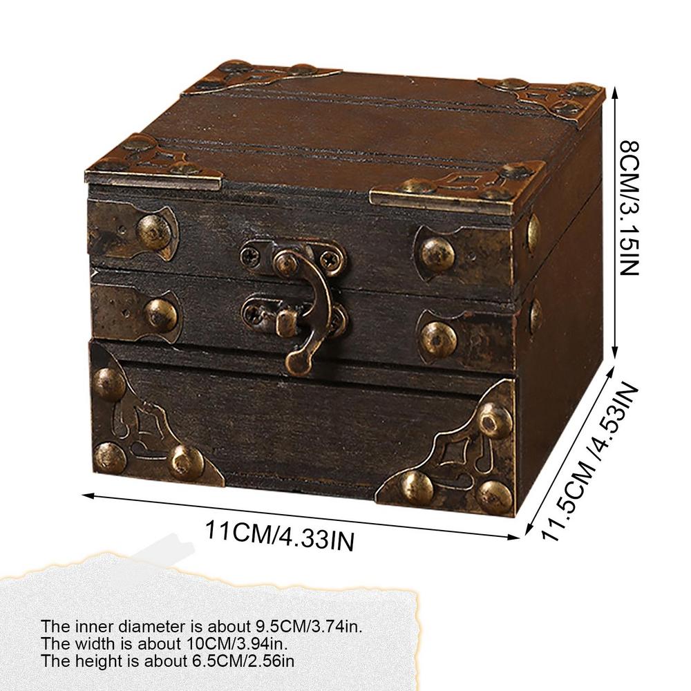 1Pcs Mini Wooden Storage Box Case Jewellery Cufflinks Chest Small Gift Vintage Treasure Lock Box Desktop Organizer For Home Kids
1Pcs Mini Wooden Storage Box Case Jewellery Cufflinks Chest Small Gift Vintage Treasure Lock Box Desktop Organizer For Home Kids