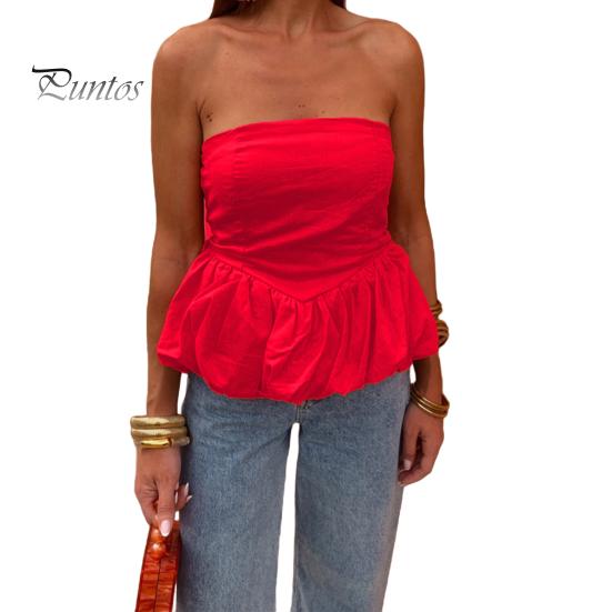 Женские топы бандо без бретелек с эластичной резинкой сзади и пышной юбкой-лепестком, дизайнерские майки для вечеринок, уличной фотографии, жилет для повседневной носки S красный
Женские топы бандо без бретелек с эластичной резинкой сзади и пышной юбкой-лепестком, дизайнерские майки для вечеринок, уличной фотографии, жилет для повседневной носки S красный