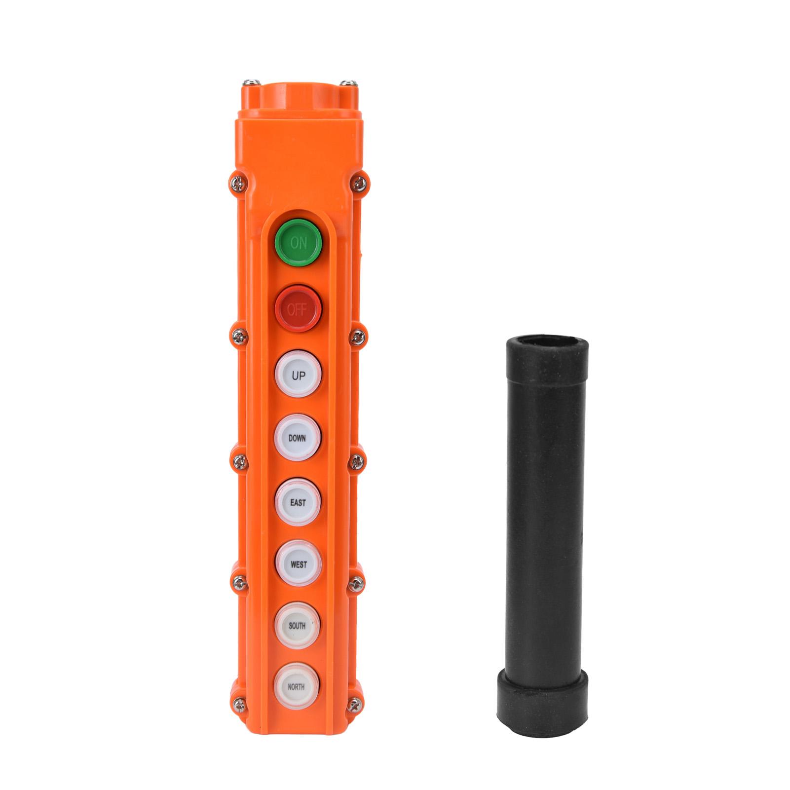 Crane Remote Control Hoist Switch Push Button Box Controller Rainproof 220V500V COB63A
Crane Remote Control Hoist Switch Push Button Box Controller Rainproof 220V500V COB63A