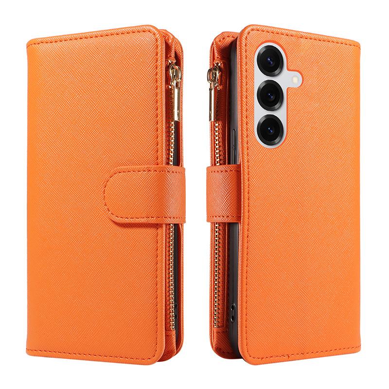 The new solid color fashionable invisible card case is suitable for Samsung S25 cross pattern zipper mobile phone protective case. Galaxy S9 оранжевый
The new solid color fashionable invisible card case is suitable for Samsung S25 cross pattern zipper mobile phone protective case. Galaxy S9 оранжевый