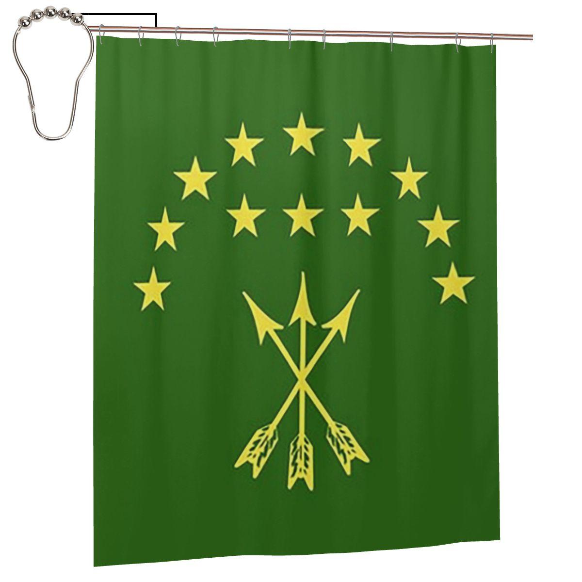 Adiga Gift For Circassian Great Adygea Flag Shower Curtain Bathroom Polyester Waterproof Bath Curtains With Hooks W60H190(CM)-1 Pcs
Adiga Gift For Circassian Great Adygea Flag Shower Curtain Bathroom Polyester Waterproof Bath Curtains With Hooks W60H190(CM)-1 Pcs