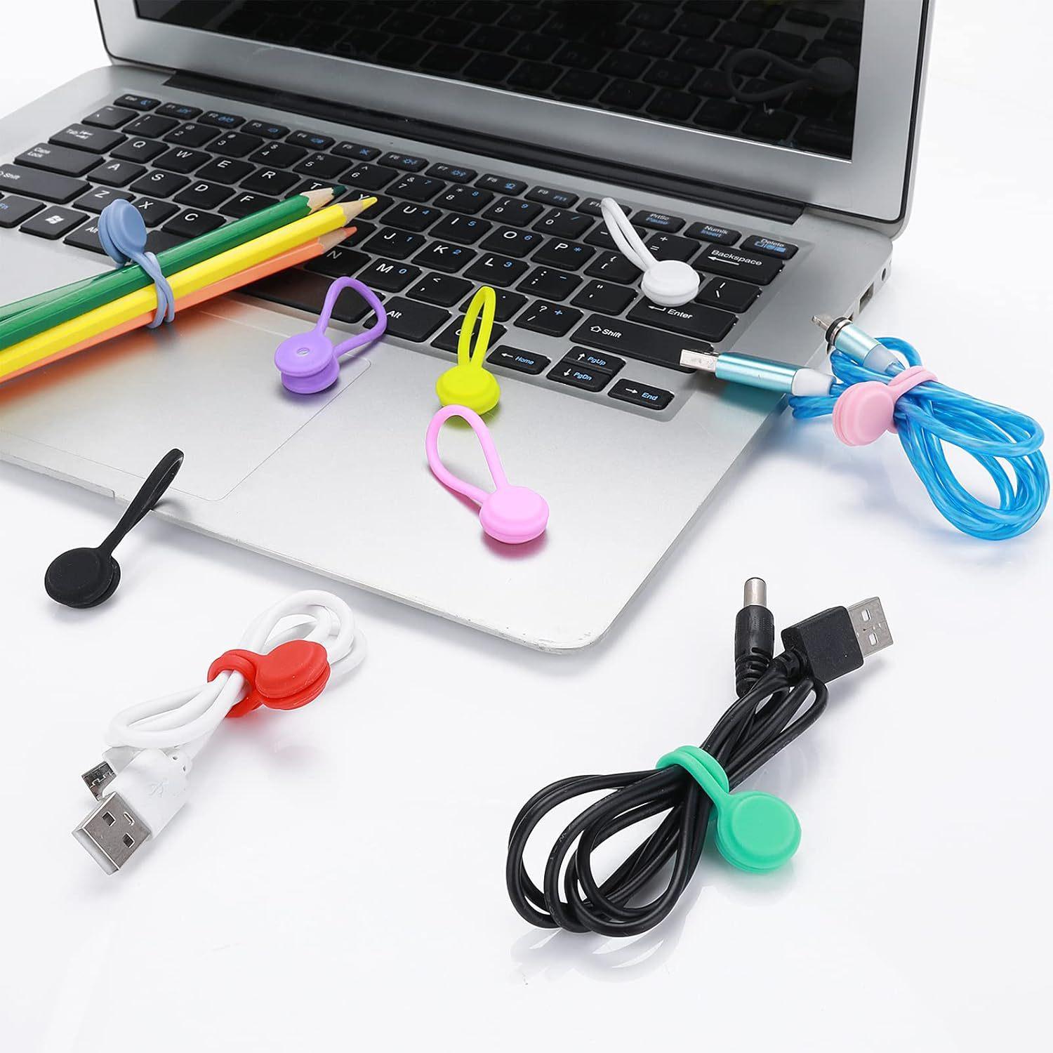 10Pcs Magnetic Cable Winder Earphone Cord Organizer Silicone Wire Holder (Random Color) A
10Pcs Magnetic Cable Winder Earphone Cord Organizer Silicone Wire Holder (Random Color) A