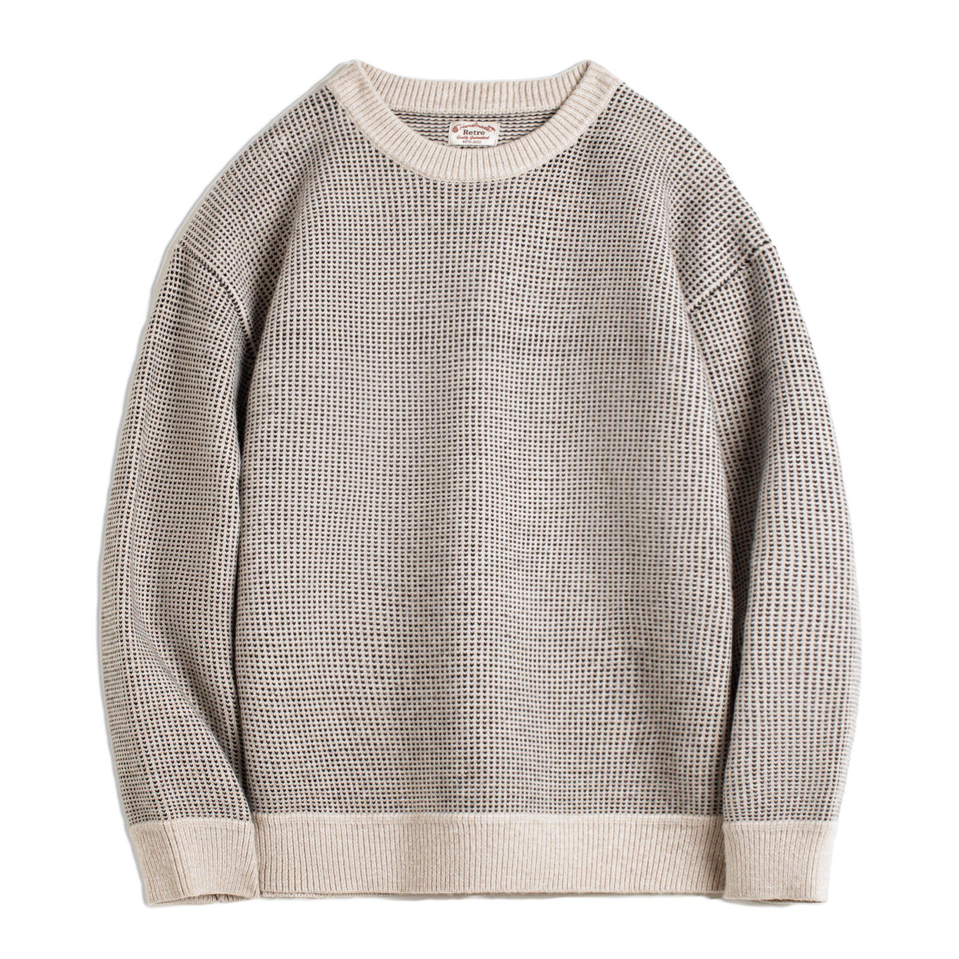 Men s Grey Round Neck Loose Knit Pullover Jacket - Vintage American Style Medium
Men s Grey Round Neck Loose Knit Pullover Jacket - Vintage American Style Medium