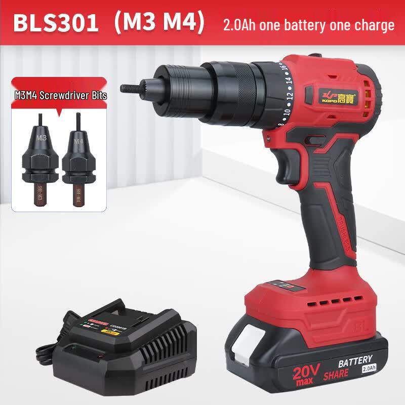 Gaobao BLS301 New Generation Lithium-Ion Automatic Rivet Gun CN plug (adapter included)
Gaobao BLS301 New Generation Lithium-Ion Automatic Rivet Gun CN plug (adapter included)