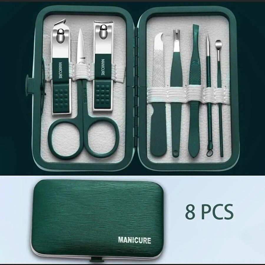 8-18pcs/set Nail Cutter Set Stainless Steel Nail Clippers Set With Folding Bag Manicure Kits Scissors Makeup Beauty Tool
8-18pcs/set Nail Cutter Set Stainless Steel Nail Clippers Set With Folding Bag Manicure Kits Scissors Makeup Beauty Tool