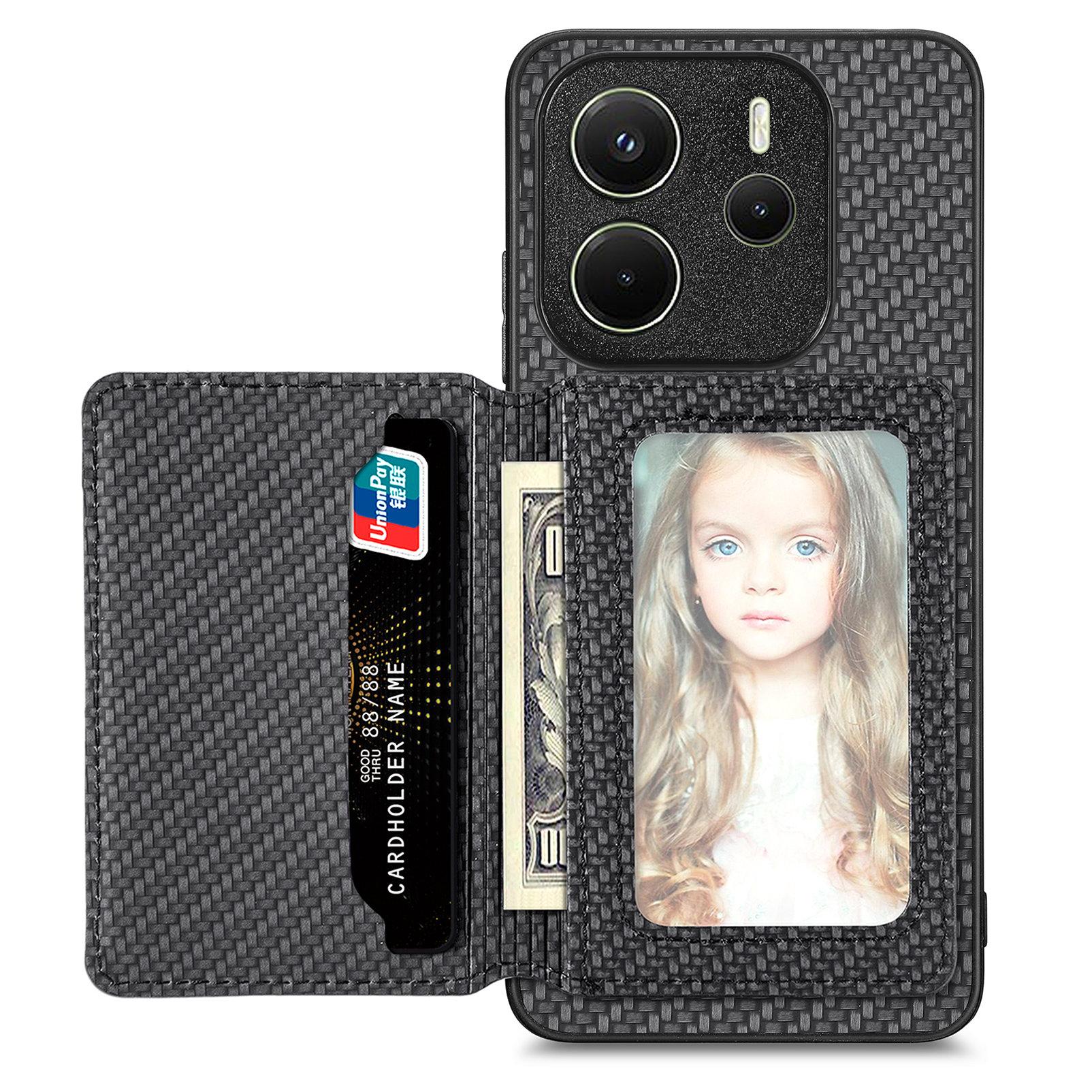 For Xiaomi Redmi Note 14 4G (163.25x76.55x8.16mm) Case RFID Blocking Carbon Fiber Leather Phone Back Cover with Card Holder Green
For Xiaomi Redmi Note 14 4G (163.25x76.55x8.16mm) Case RFID Blocking Carbon Fiber Leather Phone Back Cover with Card Holder Green