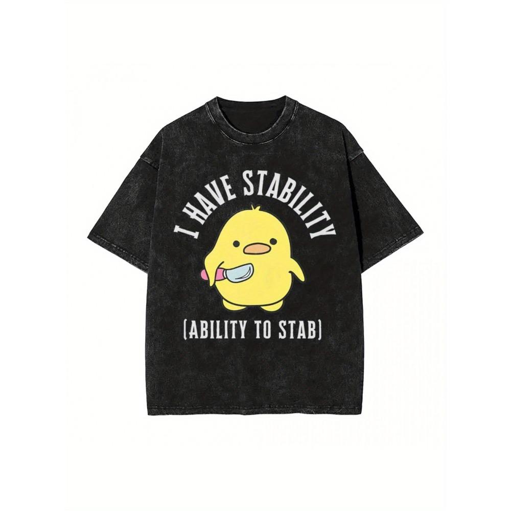 Unisex Harajuku Streetwear Cotton T-Shirts I Have Stability Ability to Stab Funny Graphic Tees Black Casual Round 3XL
Unisex Harajuku Streetwear Cotton T-Shirts I Have Stability Ability to Stab Funny Graphic Tees Black Casual Round 3XL