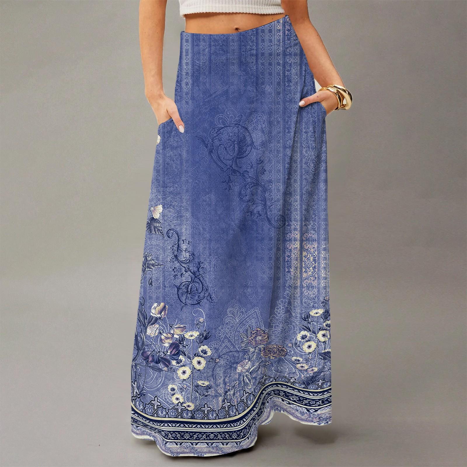 Жіноча вільна максі-сукня звичайна повсякденна літня богемна спідниця XL синій
Жіноча вільна максі-сукня звичайна повсякденна літня богемна спідниця XL синій
