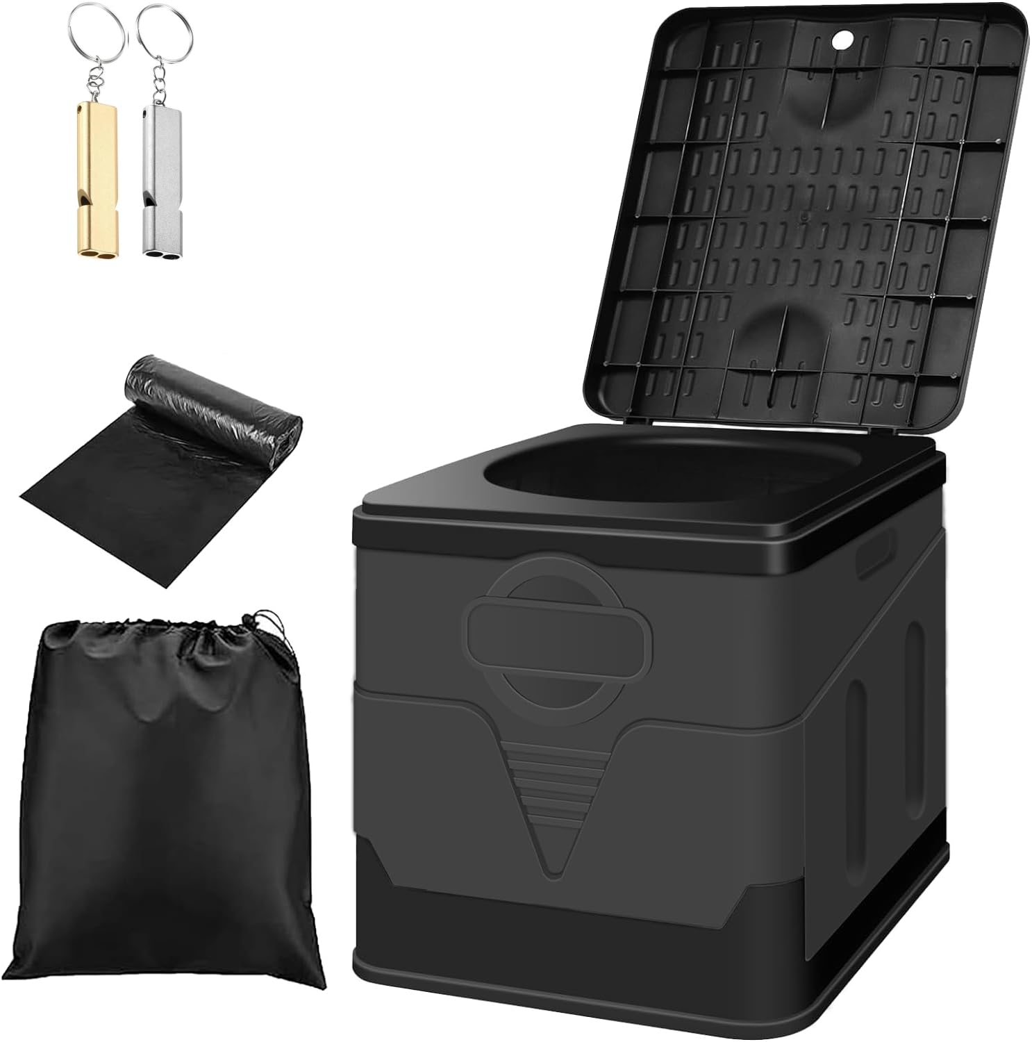 CAMPWAY Portable Toilet Seat Emergency Car Camping Goods Foldable 12 Disposal Bags Included Lid Emergency Toilet Disaster Prevention Toilet Temporary чёрный
CAMPWAY Portable Toilet Seat Emergency Car Camping Goods Foldable 12 Disposal Bags Included Lid Emergency Toilet Disaster Prevention Toilet Temporary чёрный