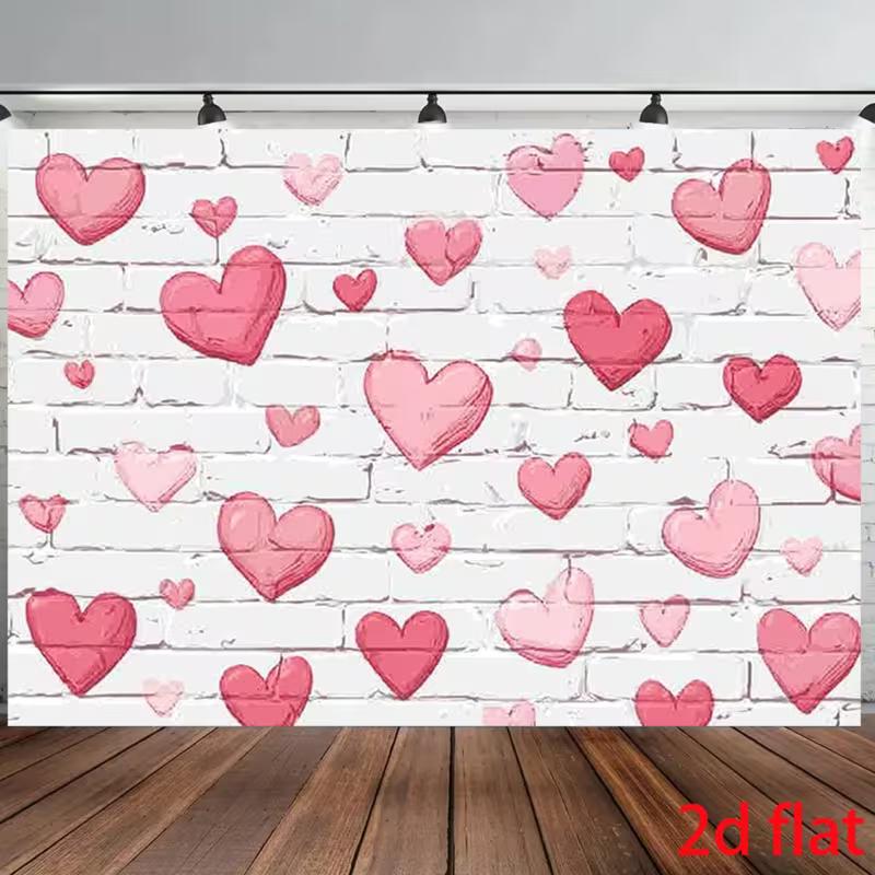 2D Printed Pink Hearts Brick Wall Studio Backdrop for Valentine s Photography 47.2x31.5inch/120*80cm
2D Printed Pink Hearts Brick Wall Studio Backdrop for Valentine s Photography 47.2x31.5inch/120*80cm