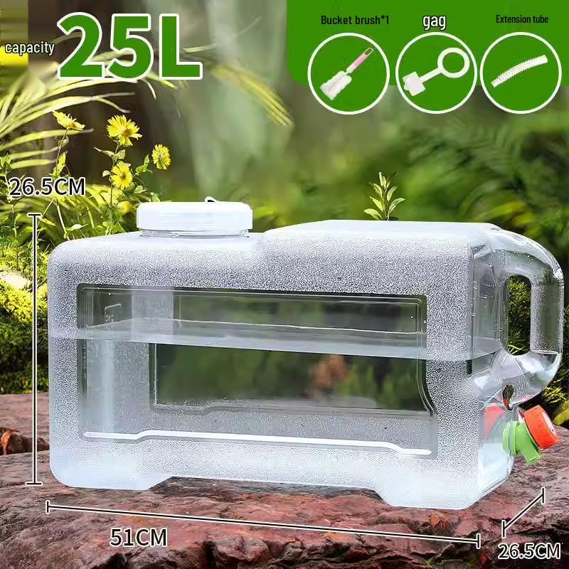 Відро для води на вулиці з краном, великий пластиковий бак для зберігання для автомобільних подорожей та домашнього використання
Відро для води на вулиці з краном, великий пластиковий бак для зберігання для автомобільних подорожей та домашнього використання