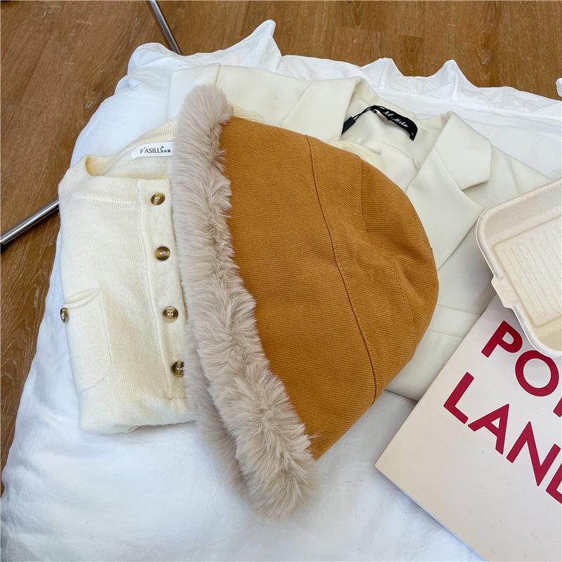 Шляпа женская осенне-зимняя универсальная вельветовая из овечьей шерсти, шляпа-ведро, повседневная широкополая теплая плюшевая шляпа-панама M(56-58cm) жёлтый
Шляпа женская осенне-зимняя универсальная вельветовая из овечьей шерсти, шляпа-ведро, повседневная широкополая теплая плюшевая шляпа-панама M(56-58cm) жёлтый