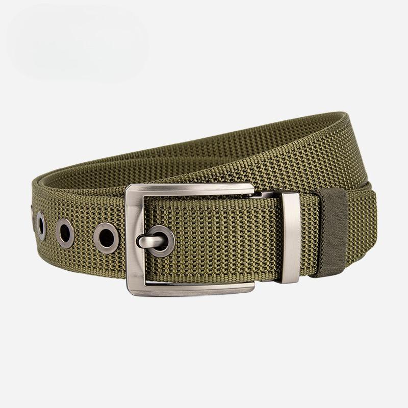 Pin Buckle Rivet Non-hole Nylon Belt Men Business Commuter Jeans Belt Retro Youth Versatile Belt Men 125cm
Pin Buckle Rivet Non-hole Nylon Belt Men Business Commuter Jeans Belt Retro Youth Versatile Belt Men 125cm