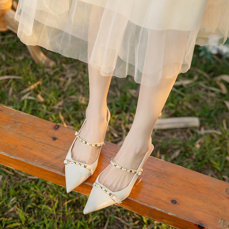 Sheepskin rivets decorative pointed high heels women s thin heels with bag head sandals temperament summer 39
Sheepskin rivets decorative pointed high heels women s thin heels with bag head sandals temperament summer 39