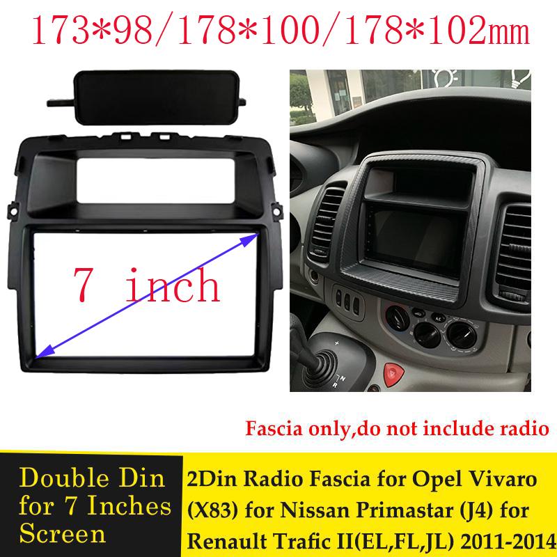 2 Din Car Radio Fascia для Nissan Primastar для Opel Vivaro для Renault Trafic II Монтажная рамка Панель DVD Лицевая панель Отделка
2 Din Car Radio Fascia для Nissan Primastar для Opel Vivaro для Renault Trafic II Монтажная рамка Панель DVD Лицевая панель Отделка
