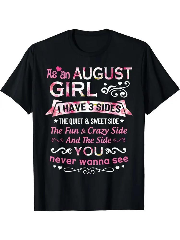 August Quote T-Shirt - Soft 100% Cotton, Crew Neck, Short Sleeve with Pink Flora 4XL
August Quote T-Shirt - Soft 100% Cotton, Crew Neck, Short Sleeve with Pink Flora 4XL