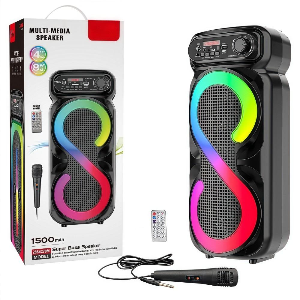 Великий Розмір Бездротовий Сабвуфер Подвійний Бас Ручні Динаміки Слухання Музики та Спів ZQS4270M
Великий Розмір Бездротовий Сабвуфер Подвійний Бас Ручні Динаміки Слухання Музики та Спів ZQS4270M