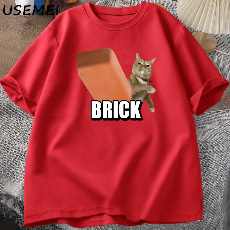 Funny Cat Throwing Brick Meme Lightweight Tshirt for Unisex Women Leisure Cotton T Shirt Round Neck Fashion Short Sleeve Tshirt XL
Funny Cat Throwing Brick Meme Lightweight Tshirt for Unisex Women Leisure Cotton T Shirt Round Neck Fashion Short Sleeve Tshirt XL