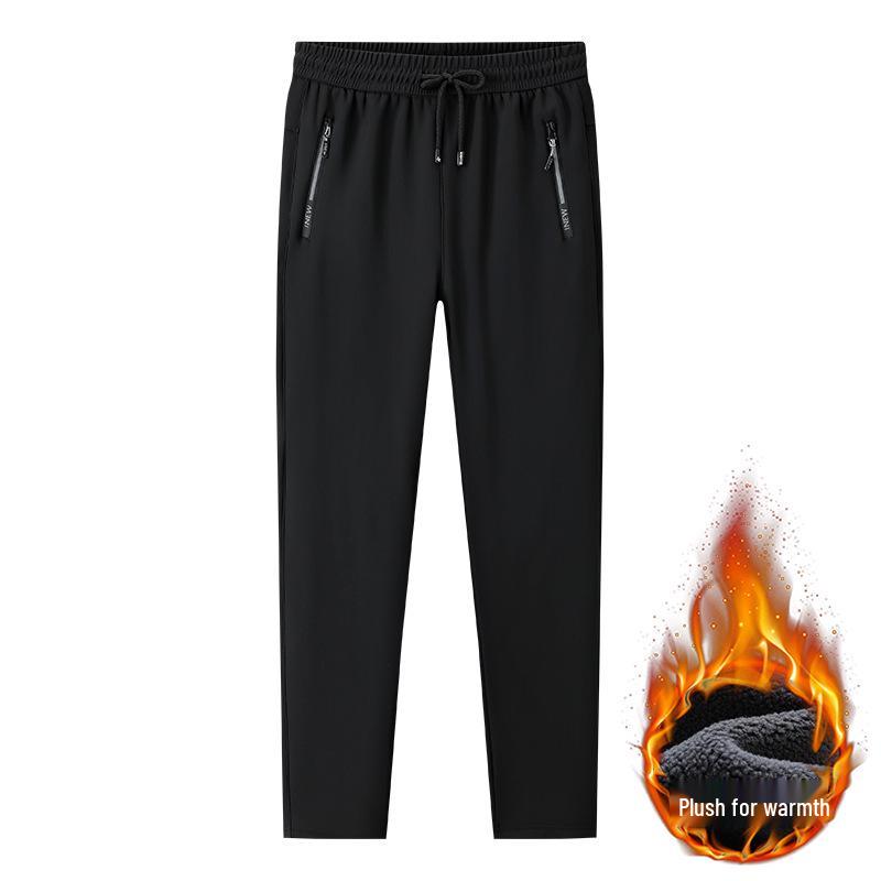 Men s Fleece-Lined Winter Softshell Sweatpants with Zipper Pockets and Windproof Three-Proof Cuff XL
Men s Fleece-Lined Winter Softshell Sweatpants with Zipper Pockets and Windproof Three-Proof Cuff XL