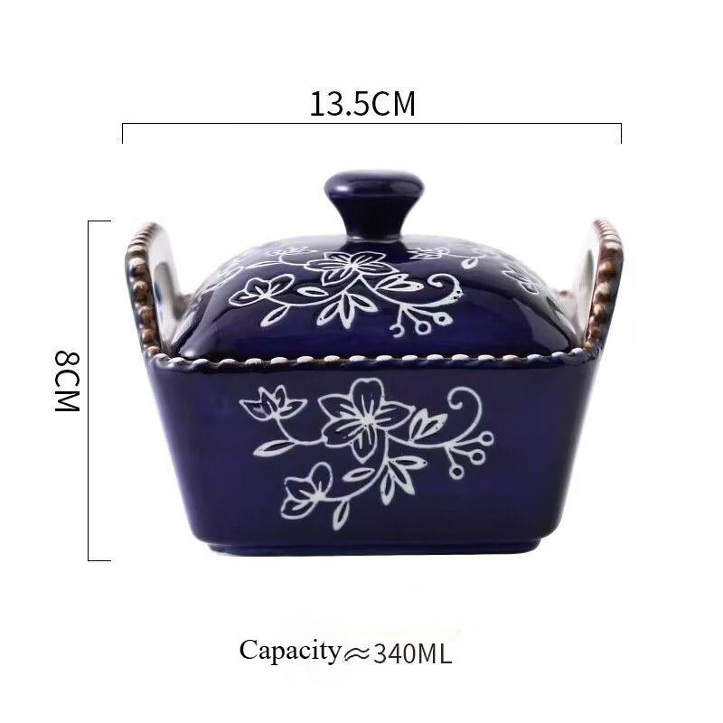 Ceramic Bowl Party Candy Snack Storage with Lid Porcelain Bowl Restaurant Dessert Baking Bowl Easy To Clean Kitchen Supplies 4 синій
Ceramic Bowl Party Candy Snack Storage with Lid Porcelain Bowl Restaurant Dessert Baking Bowl Easy To Clean Kitchen Supplies 4 синій