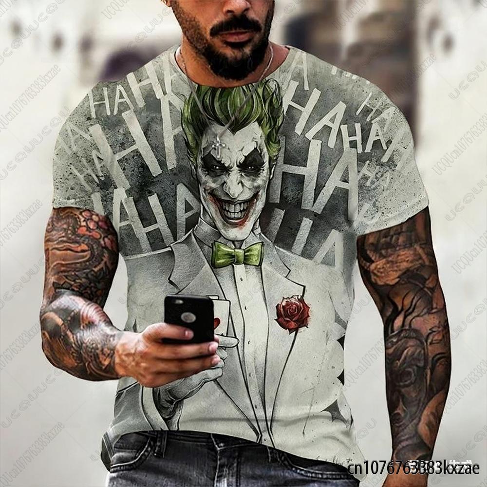 Joker Summer Classic Gothic T Shirt For Men Joker Funny Face Print Male T-shirt Casual Short Sleeve Tops Oversized Man Clothing 6XL
Joker Summer Classic Gothic T Shirt For Men Joker Funny Face Print Male T-shirt Casual Short Sleeve Tops Oversized Man Clothing 6XL